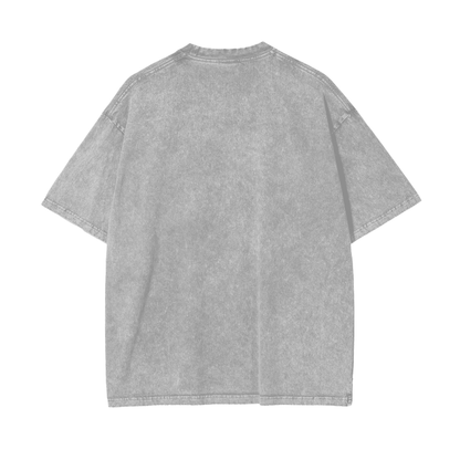 BillyGoat's Social Battery Aonaran Graphic Acid Wash Oversize T-Shirt