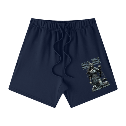 killakyls Unisex Earth Tone Loose Fit Cotton Shorts
