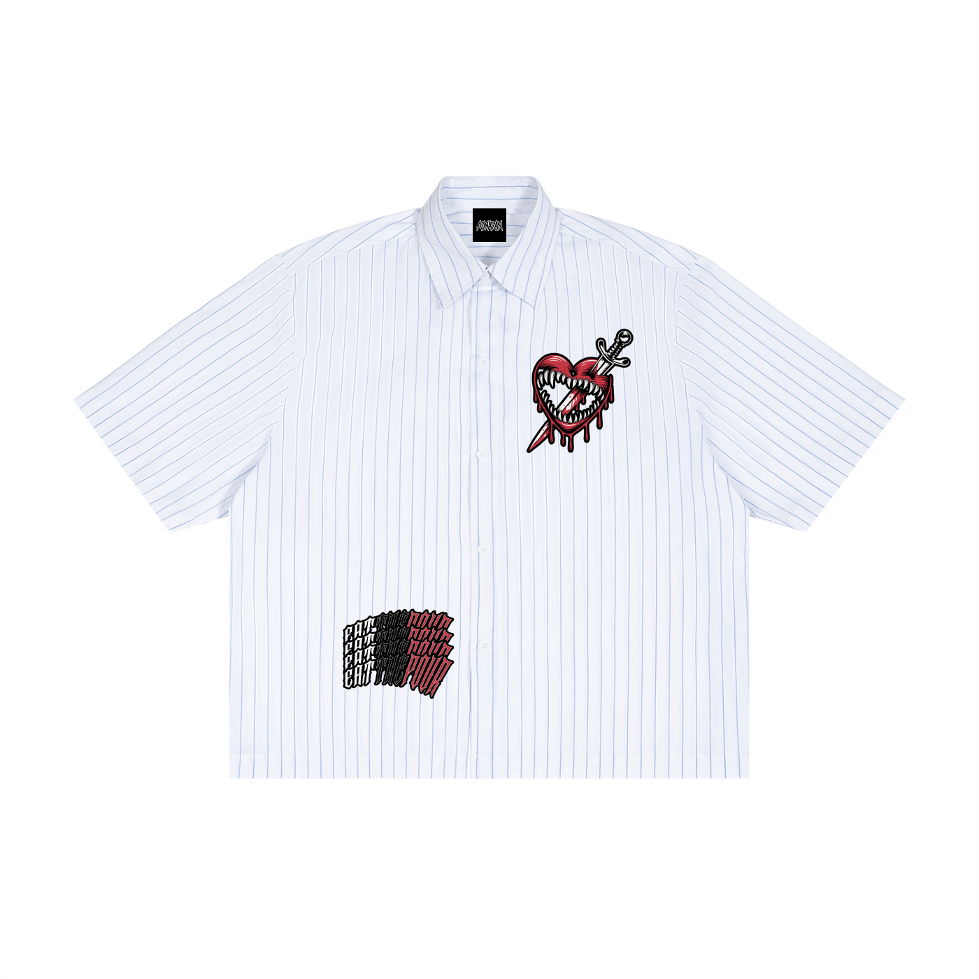 ETP Unisex Striped Boxy Button-Up Shirt