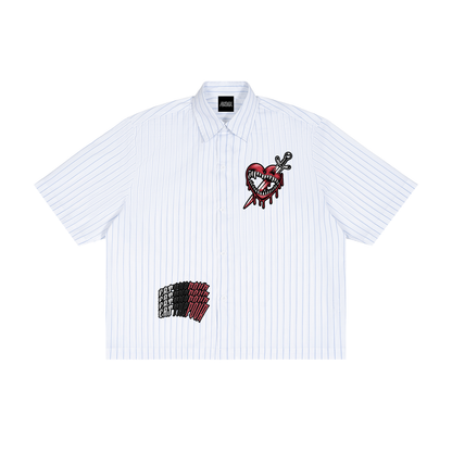 ETP Unisex Striped Boxy Button-Up Shirt