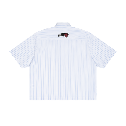 ETP Unisex Striped Boxy Button-Up Shirt