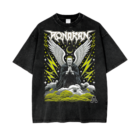 Aonaran Graphic Acid Wash Oversize T-Shirt