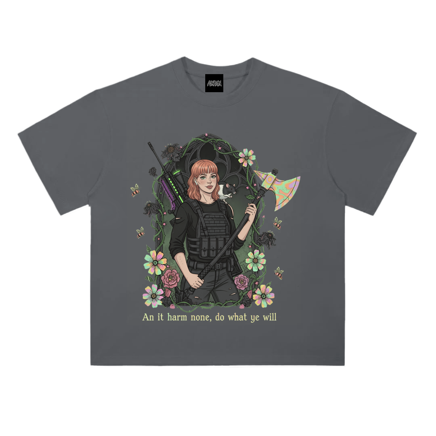 HeyBrontee Heavyweight Drop Shoulder Cotton T-Shirt