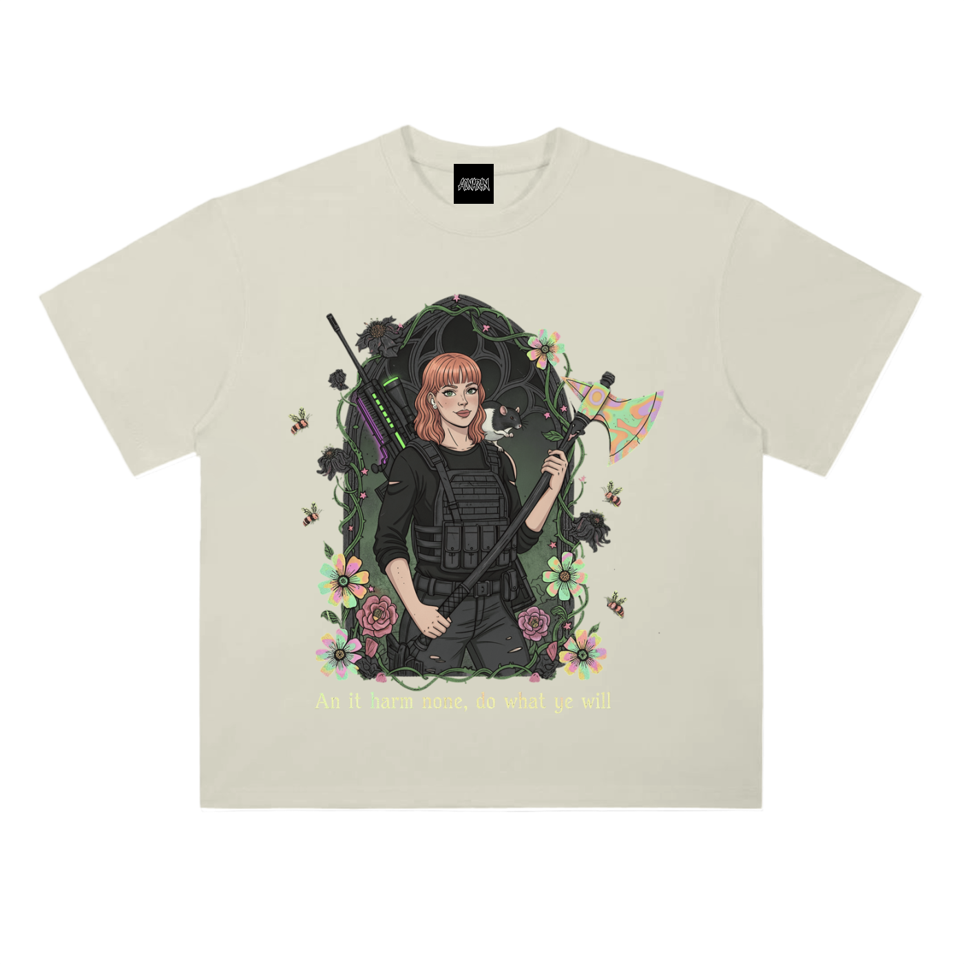 HeyBrontee Heavyweight Drop Shoulder Cotton T-Shirt