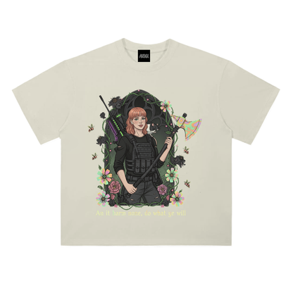 HeyBrontee Heavyweight Drop Shoulder Cotton T-Shirt