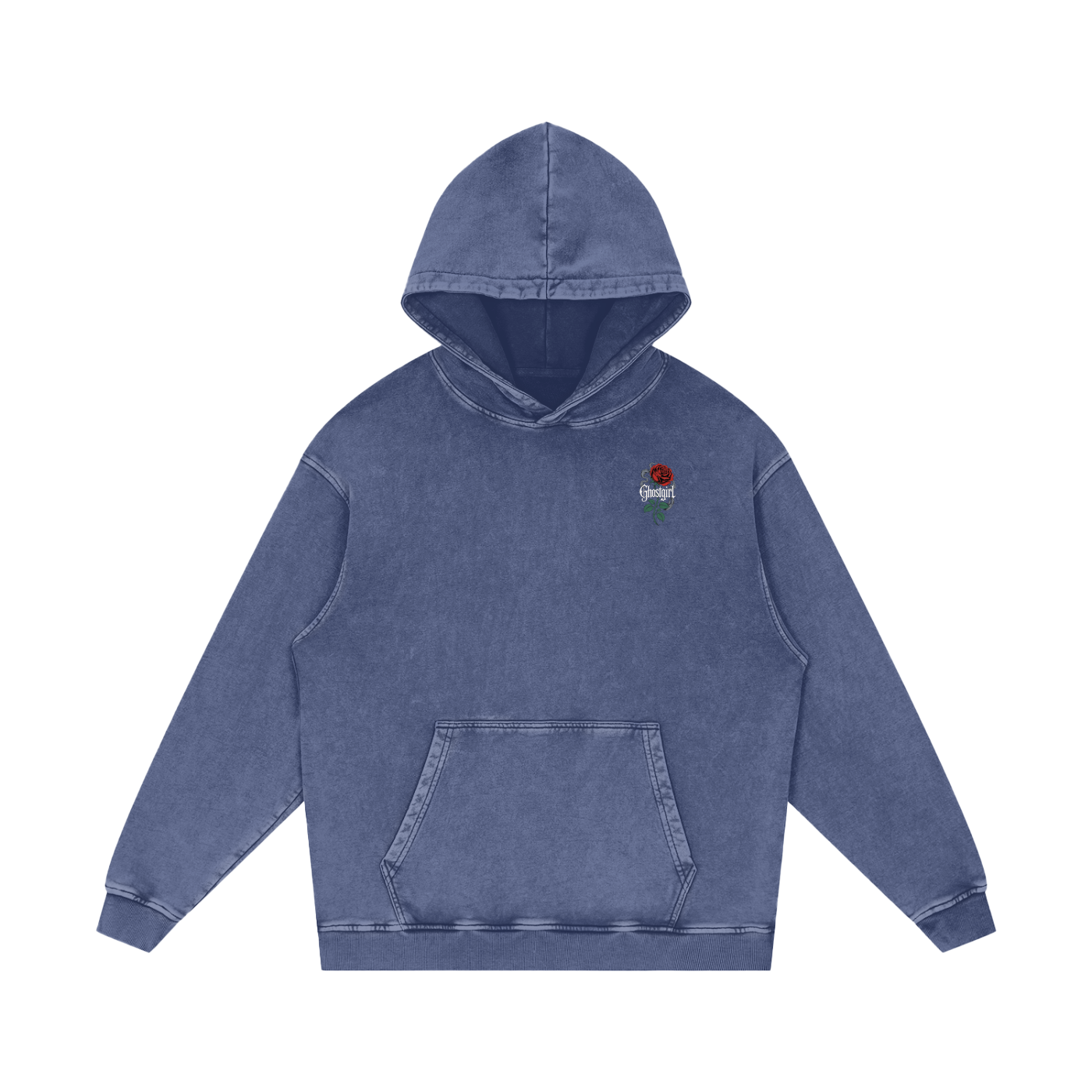 GhostGirlXoxx Acid Wash Oversize Hoodie