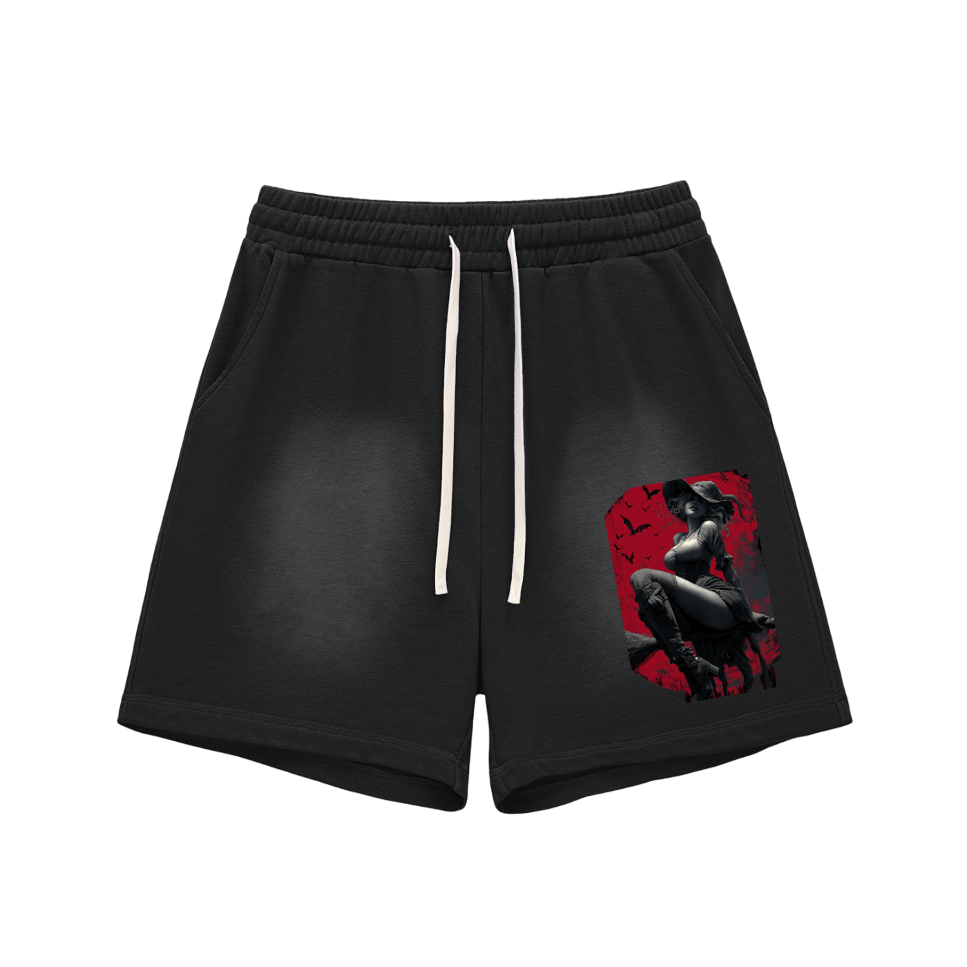 Dimple Season 2 Sun Fade Raw Edge Cotton Shorts