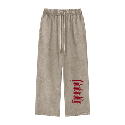 Mellaae Snow Washed Straight Leg Pants