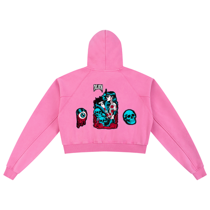 REPACKED Snow Washed Cropped Hoodie