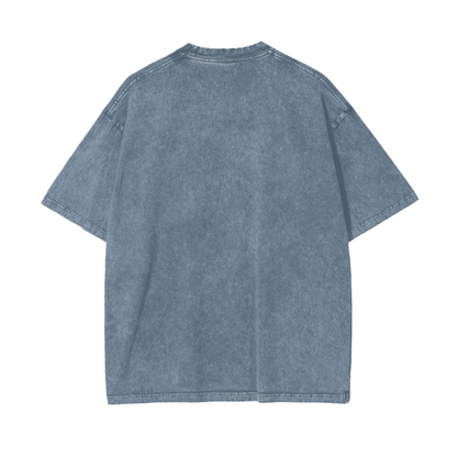 Aonaran Graphic Acid Wash Oversize T-Shirt