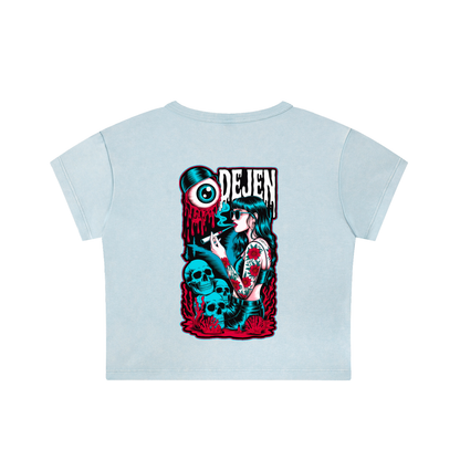 REPACKED Snow Washed Crop Top