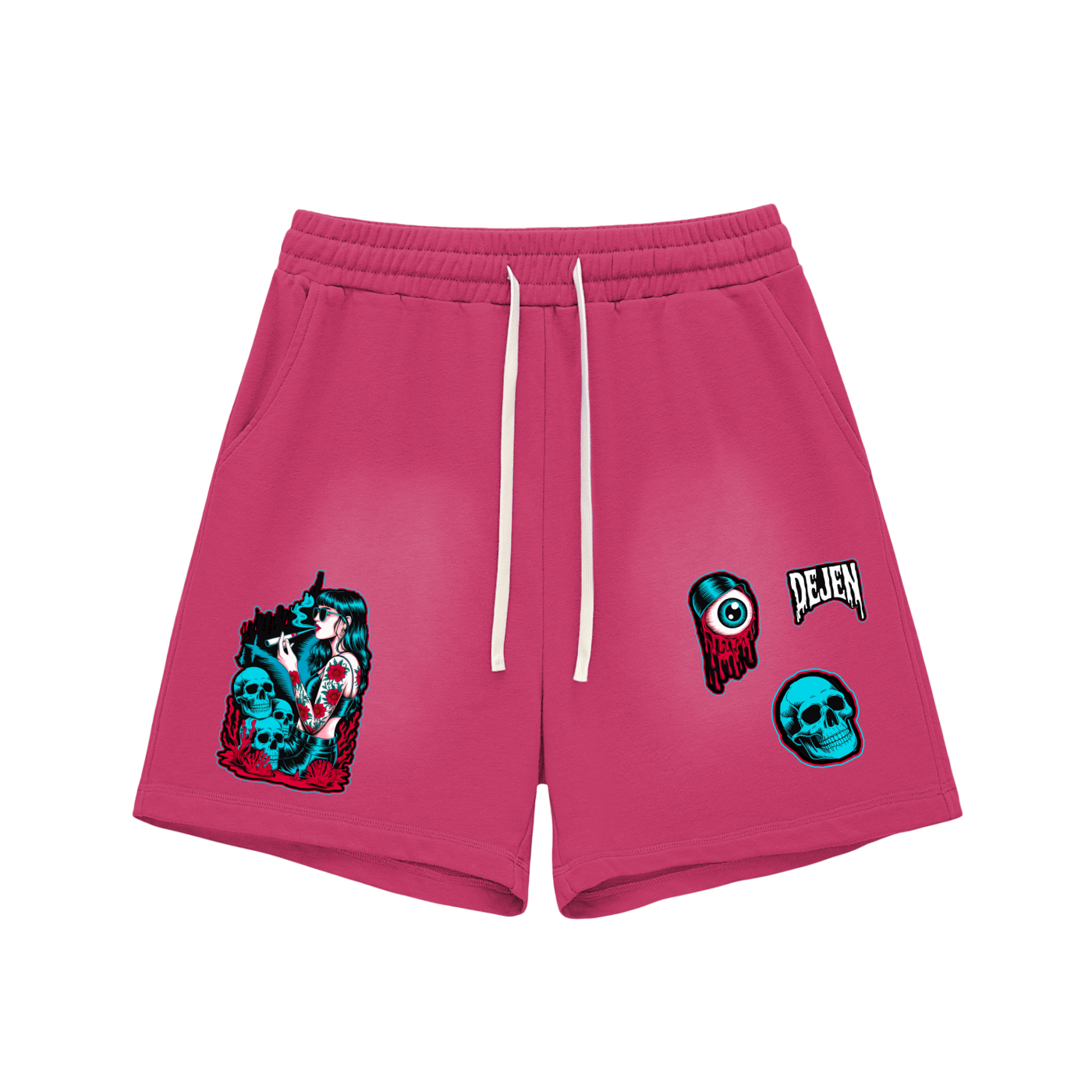 REPACKED Sun Fade Raw Edge Cotton Shorts