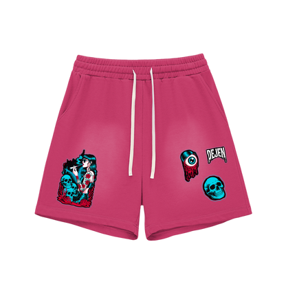 REPACKED Sun Fade Raw Edge Cotton Shorts
