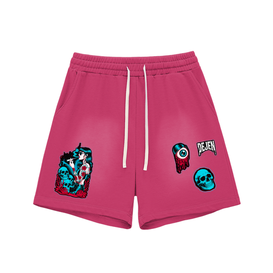 REPACKED Sun Fade Raw Edge Cotton Shorts