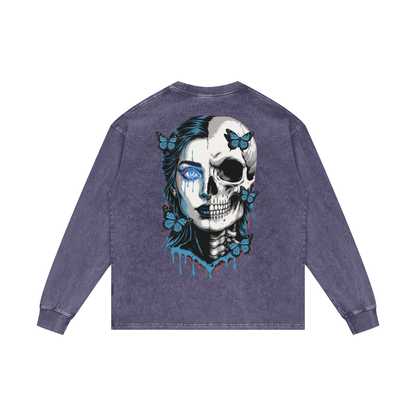 BreeLuxe Season 2 Acid Wash Oversize Long Sleeve T-Shirt