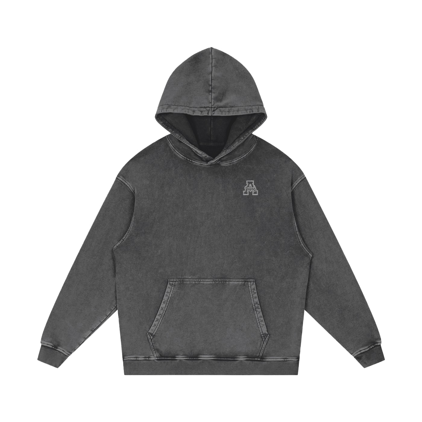 Allysinz Acid Wash Oversize Hoodie