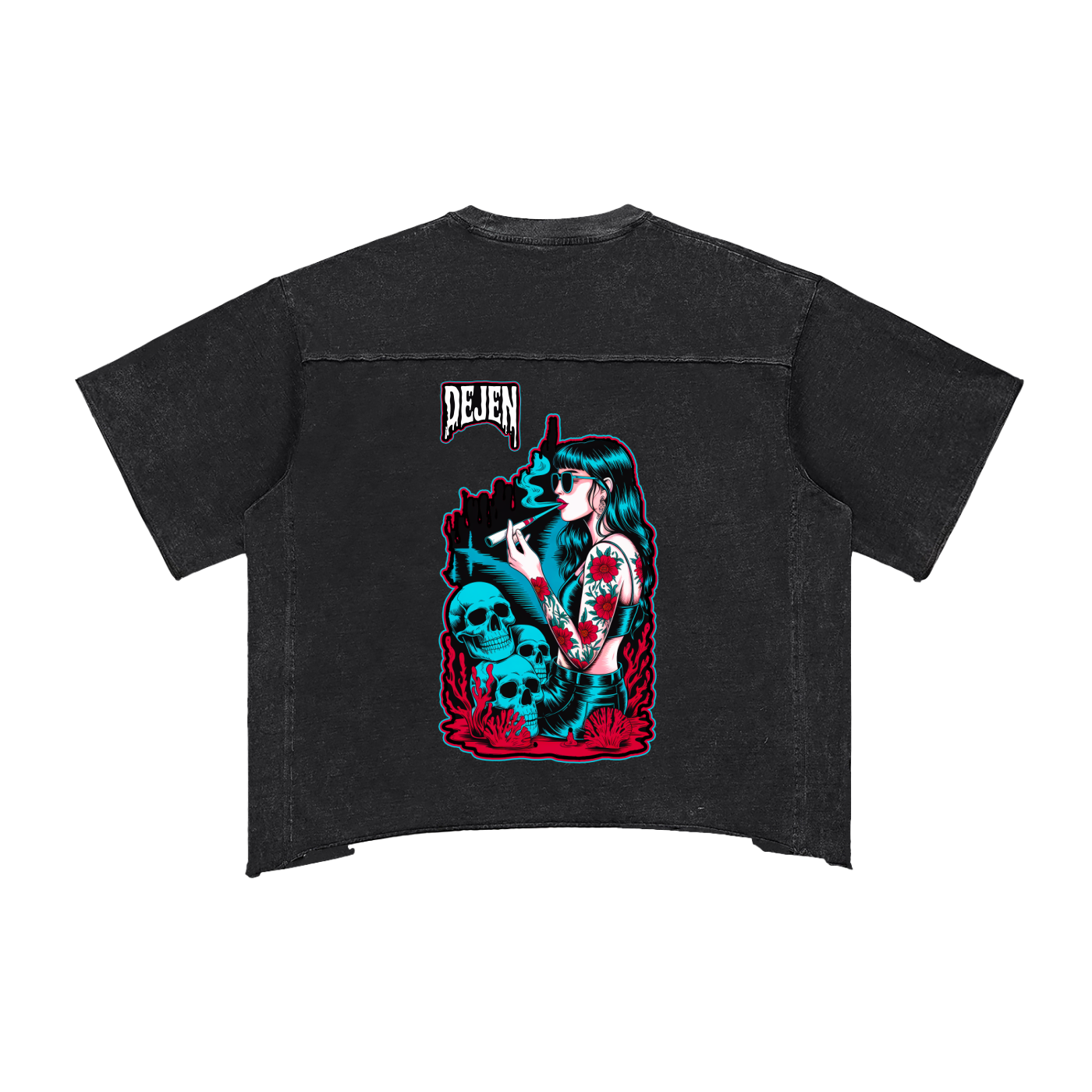 REPACKED Raw Edge Snow Washed Boxy T-Shirt