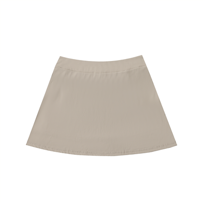 Aonaran Varsity High-Waist Pocketed A-Line Skirt
