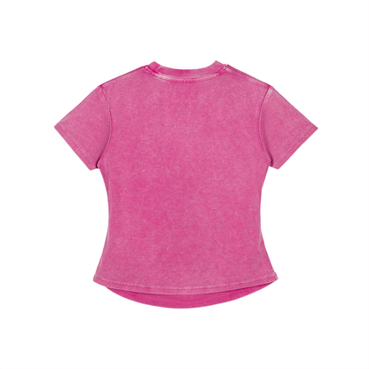 Dimple Season 2 Vintage Washed Bodycon Cotton T-Shirt