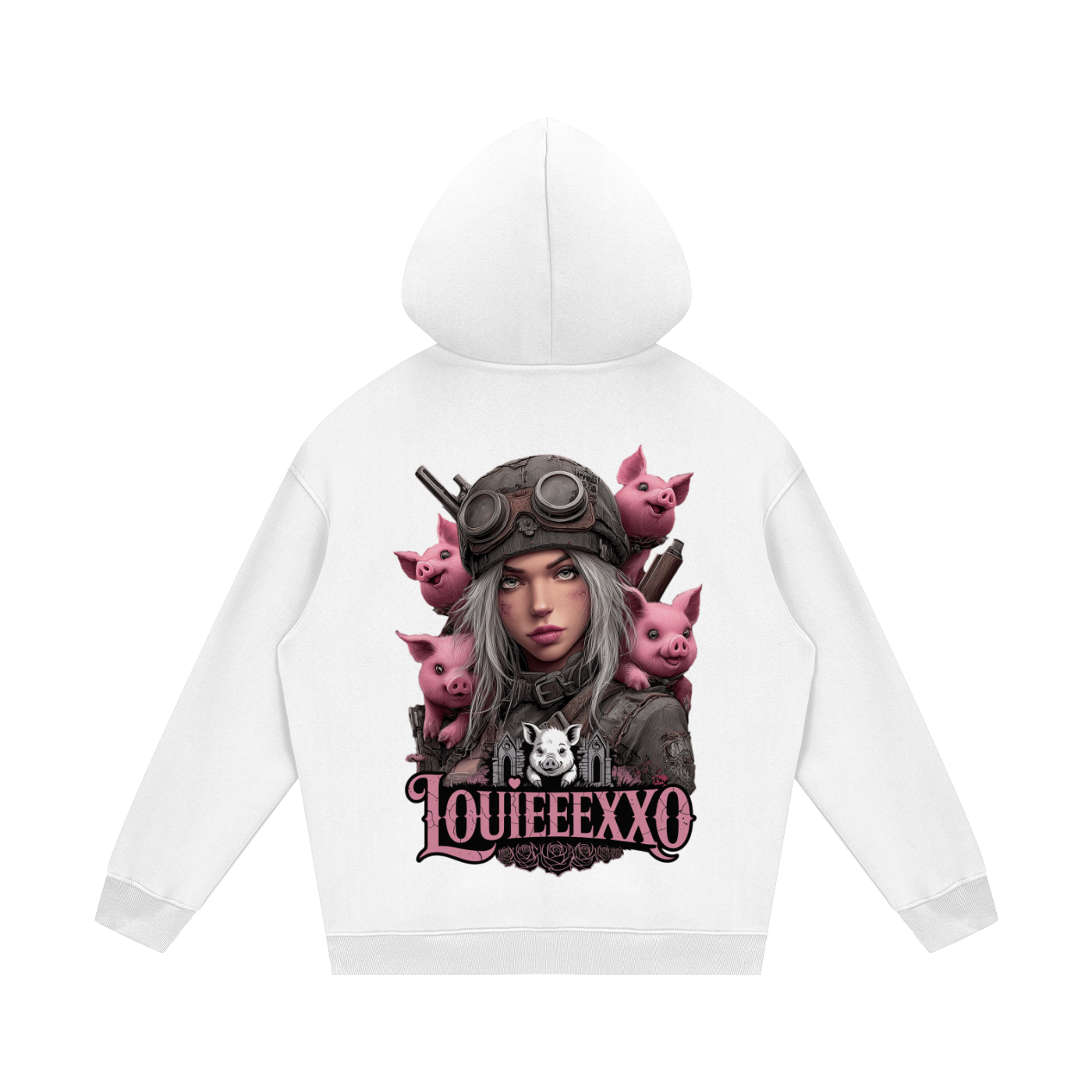 Louieeexxo Streetwear Unisex Fleece Hoodie