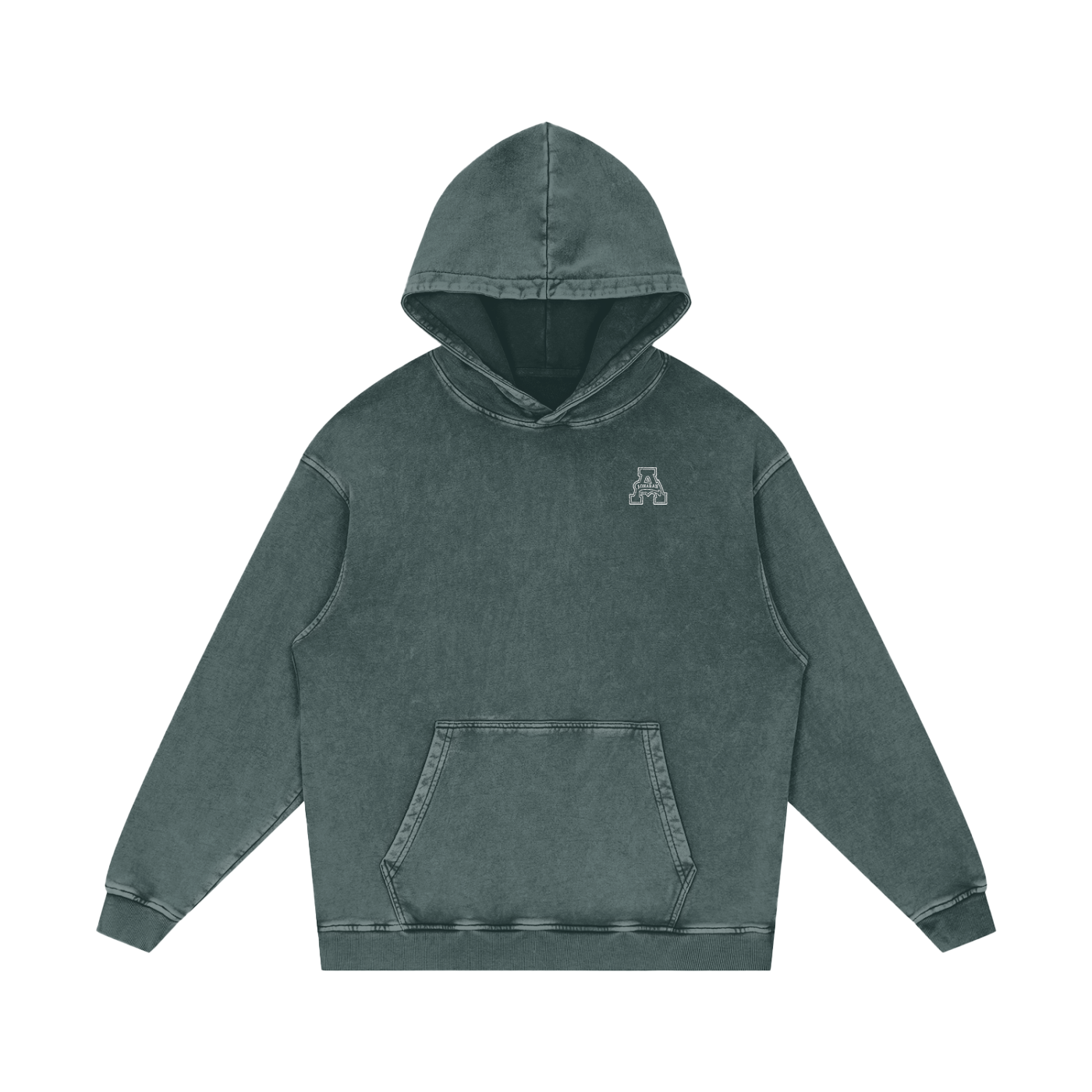 Allysinz Acid Wash Oversize Hoodie