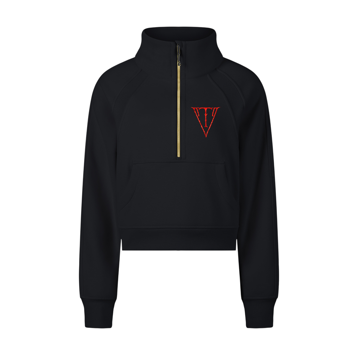 Aonaran NevaeH Cropped Half-Zip Sweatshirt