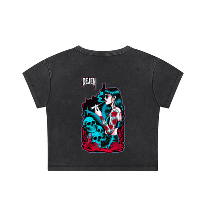 REPACKED Snow Washed Crop Top