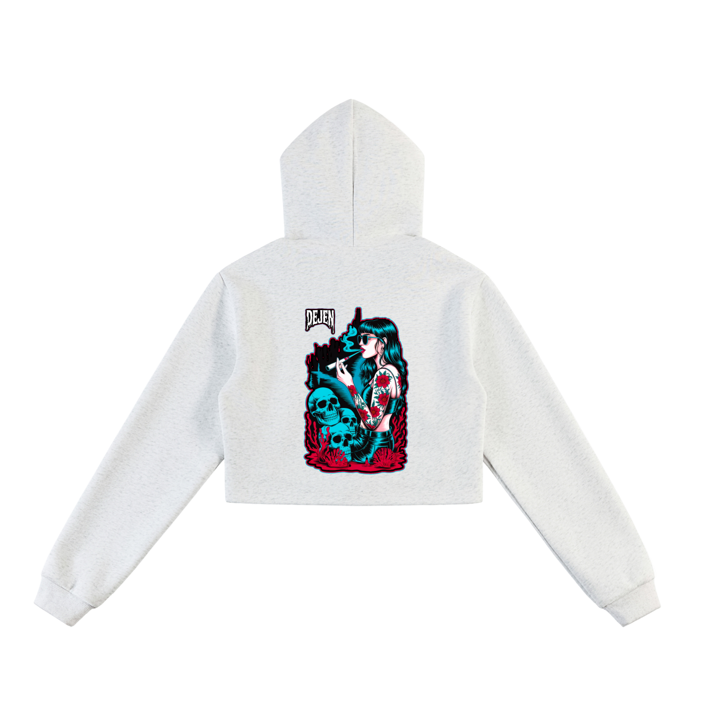 REPACKED Essential Cropped Zip-Up Hoodie