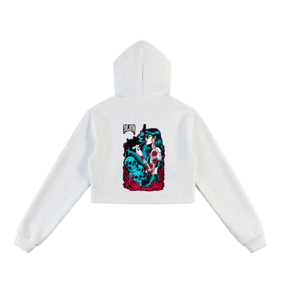 REPACKED Essential Cropped Zip-Up Hoodie