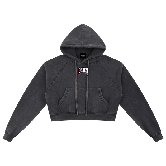 REPACKED Snow Washed Cropped Hoodie