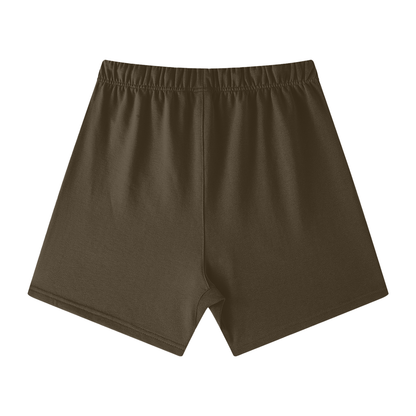 Mellaae Unisex Earth Tone Loose Fit Cotton Shorts