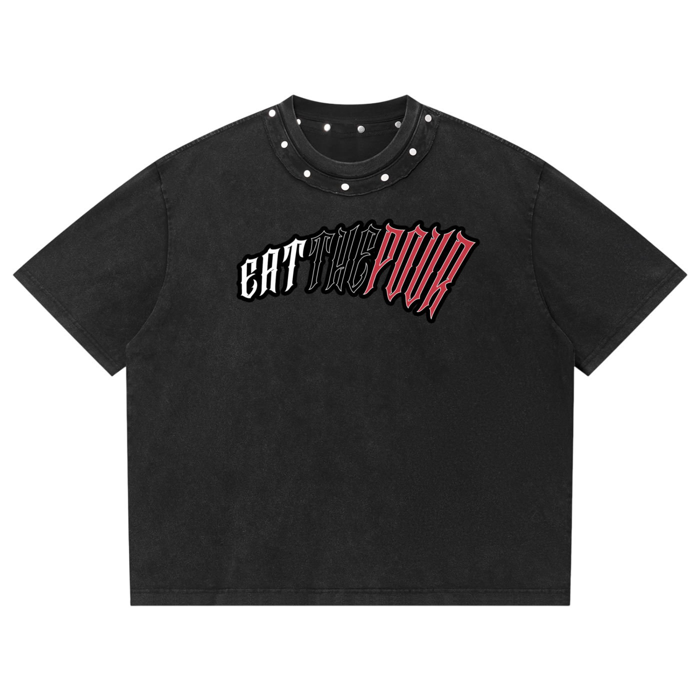 ETP Unisex Washed Boxy Studded T-Shirt