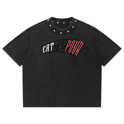 ETP Unisex Washed Boxy Studded T-Shirt