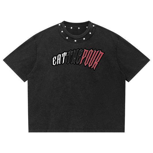 ETP Unisex Washed Boxy Studded T-Shirt