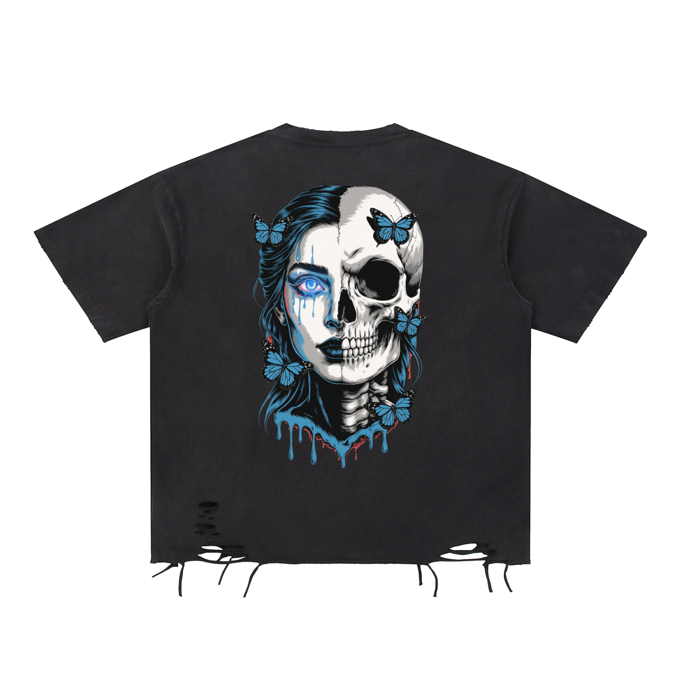 BreeLuxe Season 2 Snow Washed Raw-Hem T-Shirt