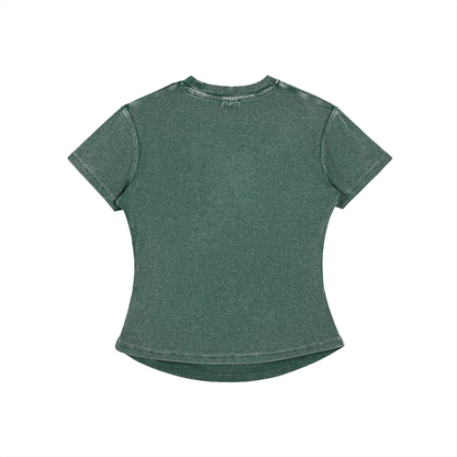 Dimple Season 2 Vintage Washed Bodycon Cotton T-Shirt