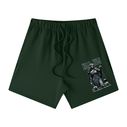 killakyls Unisex Earth Tone Loose Fit Cotton Shorts
