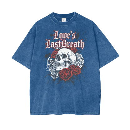 Aonaran Love Oversize Snow Washed T-Shirt (LIMITED)