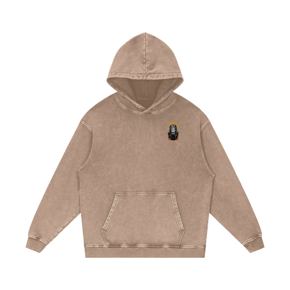 Jesus is King Acid Wash Oversize Hoodie