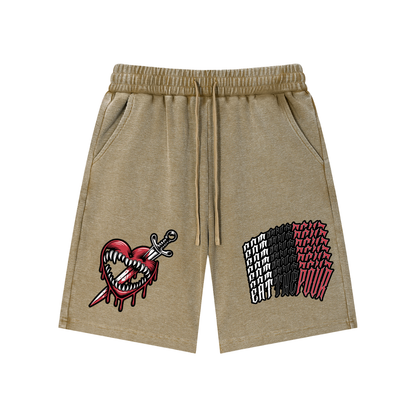 ETP Mineral Wash Waffle Knit Shorts