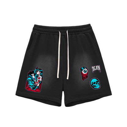 REPACKED Sun Fade Raw Edge Cotton Shorts