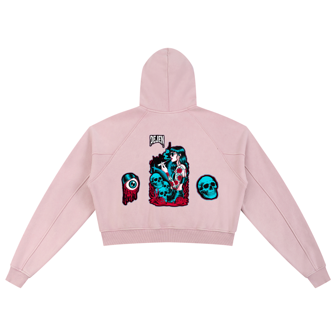 REPACKED Snow Washed Cropped Hoodie