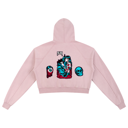 REPACKED Snow Washed Cropped Hoodie