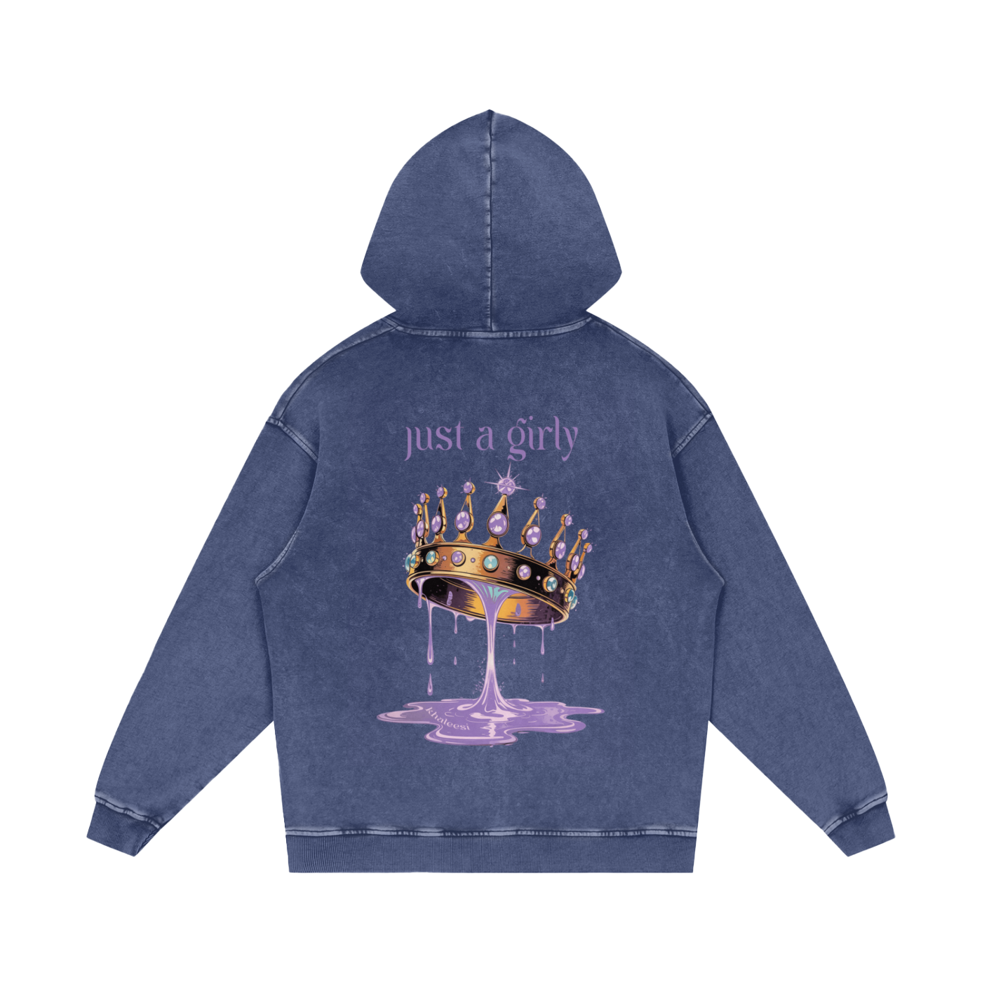 Khaleesi Acid Wash Oversize Hoodie