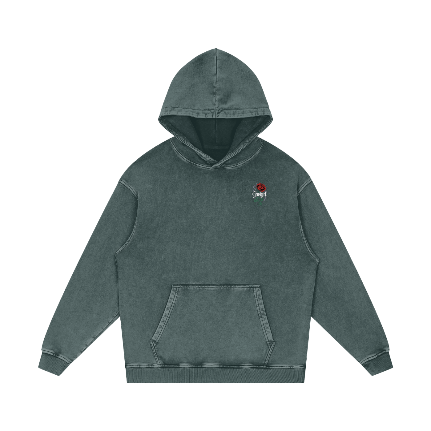 GhostGirlXoxx Acid Wash Oversize Hoodie