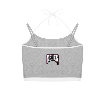 REPACKED Contrast Binding Halter Tank Top