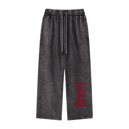 Mellaae Snow Washed Straight Leg Pants