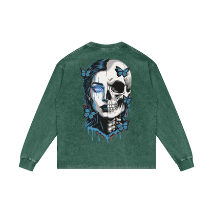 BreeLuxe Season 2 Acid Wash Oversize Long Sleeve T-Shirt