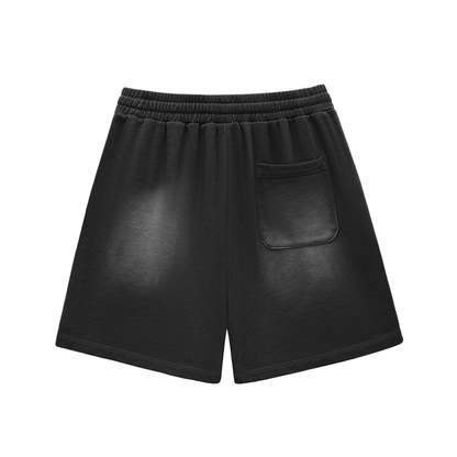 Dimple Season 2 Sun Fade Raw Edge Cotton Shorts