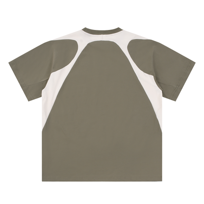 Aonaran Varsity Contrast Panel Cotton T-Shirt